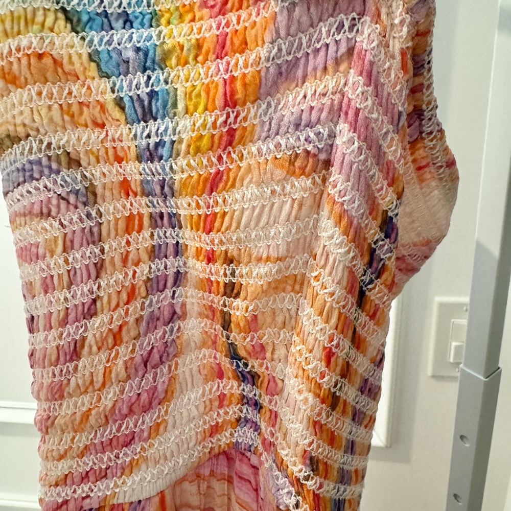 Rococo Sand Multicolor Strapless Dress - Size Large - Picture 9 of 9